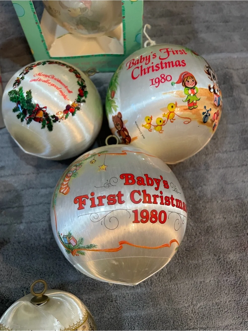 Vintage Silk Christmas Precious Moments Lot